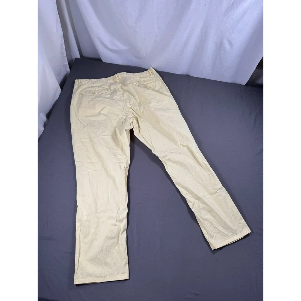 Bonobos Pants Mens 40x30 Yellow Athletic Fit Stretch Chino Casual Lightweight